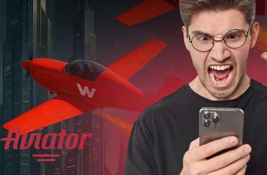 jugador aviador enojado